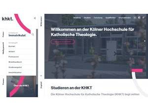 Kölner Hochschule für Katholische Theologie's Website Screenshot
