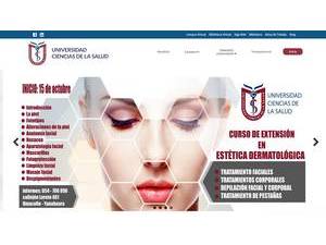 University of Health Sciences, Peru's Website Screenshot