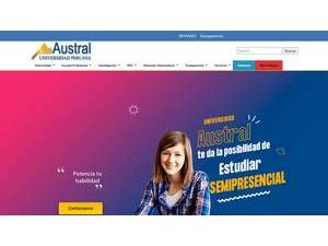 Peruvian Austral University of Cusco's Website Screenshot