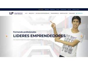 Peruvian Leader Private University's Website Screenshot