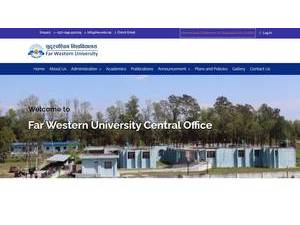 सुदुर पश्चिमाञ्चल विश्वविद्यालय's Website Screenshot