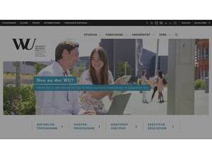 Vienna University of Economics and Business's Website Screenshot