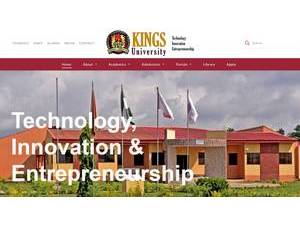 Kings University's Website Screenshot