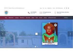 Federal University, Gashua's Website Screenshot