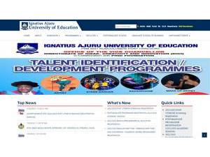 Ignatius Ajuru University of Education's Website Screenshot