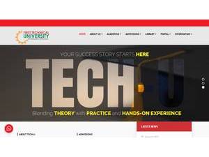 The Technical University's Website Screenshot
