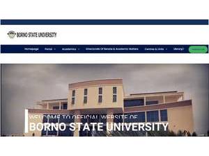Borno State University's Website Screenshot