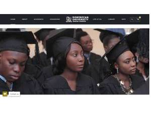 Dominican University, Ibadan's Website Screenshot