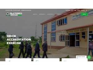 Eko University of Medical and Health Sciences's Website Screenshot