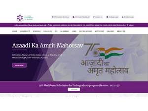 जम्मू का क्लस्टर विश्वविद्यालय's Website Screenshot