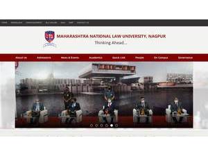 Maharashtra National Law University, Nagpur's Website Screenshot