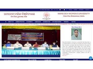 Rama Devi Women's University's Website Screenshot