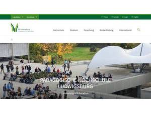 Ludwigsburg University of Education's Website Screenshot