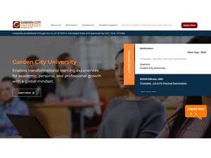 ಗಾರ್ಡನ್ ಸಿಟಿ ವಿಶ್ವವಿದ್ಯಾಲಯ's Website Screenshot