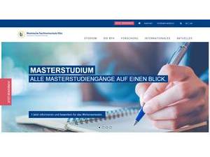 Rheinische Fachhochschule Köln's Website Screenshot