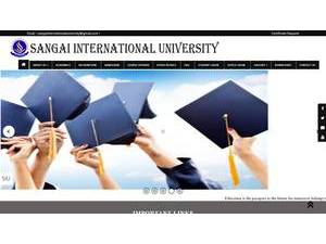Sangai International University's Website Screenshot