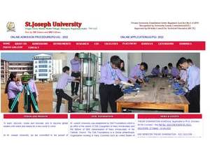 St. Joseph University's Website Screenshot