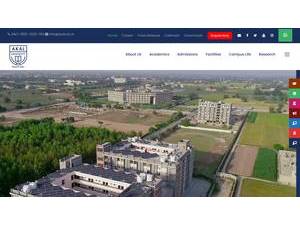 Akal University's Website Screenshot