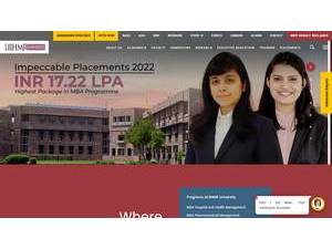 IIHMR University's Website Screenshot