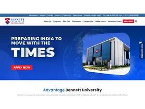 Bennett University's Website Screenshot