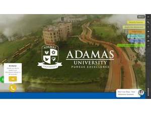 Adamas University's Website Screenshot