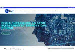 École Supérieur en Génie Electrique et Energétique d'Oran's Website Screenshot