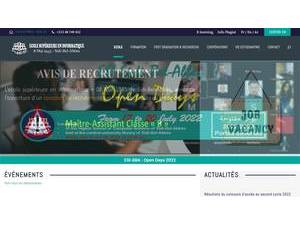 المدرسة العليا للاعلام الالي - سيدي بلعباس's Website Screenshot