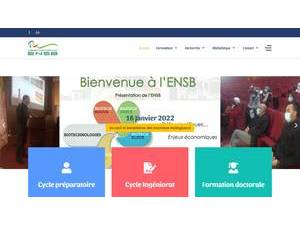 المدرسة الوطنية العليا في البيوتكنولوجيا بقسنطينة's Website Screenshot