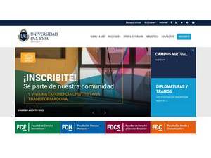Universidad del Este's Website Screenshot
