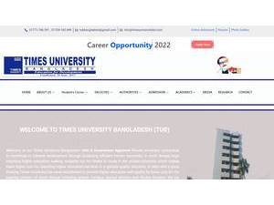 Times University of Bangladesh's Website Screenshot