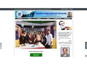 Ishakha International University, Bangladesh's Website Screenshot