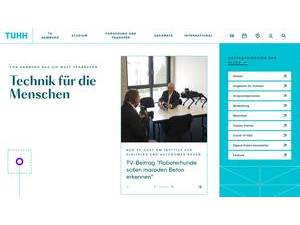 Technische Universität Hamburg's Website Screenshot