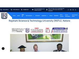 Rajshahi Science and Technology University's Website Screenshot