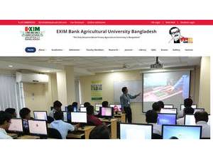 Exim Bank Agricultural University of Bangladesh's Website Screenshot