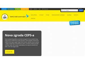 CEPS-Centar za poslovne studije's Website Screenshot