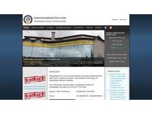 Cazin International College's Website Screenshot