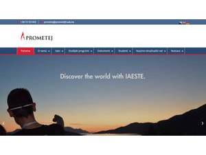 Visoka škola za primijenjene i pravne nauke Prometej's Website Screenshot