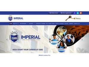 Imperial School of Business and Science's Website Screenshot