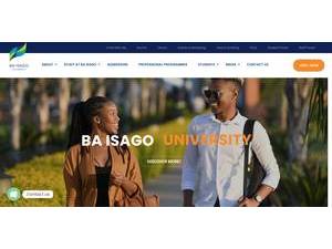 BA ISAGO University's Website Screenshot