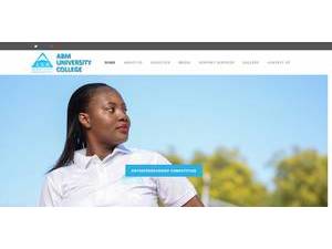 ABM University College's Website Screenshot