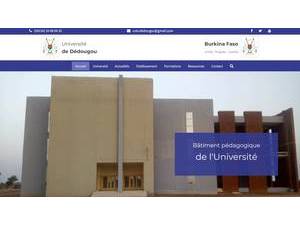 Université de Dédougou's Website Screenshot