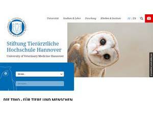 Tierärztliche Hochschule Hannover's Website Screenshot