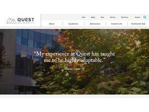 Quest University Canada's Website Screenshot