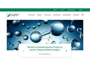 University of Bayreuth's Website Screenshot
