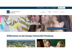 University of Flensburg's Website Screenshot