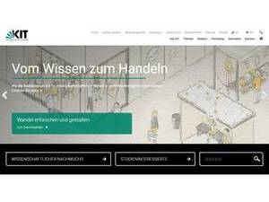Karlsruher Institut für Technologie's Website Screenshot