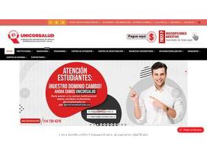 Corporacion Universitaria de Ciencias Empresariales, Educacion y Salud's Website Screenshot