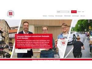 University of Hildesheim's Website Screenshot