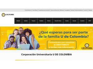 U University Corporation of Colombia's Website Screenshot