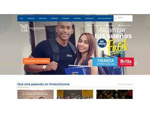 Corporacion Universitaria Autonoma del Cauca's Website Screenshot